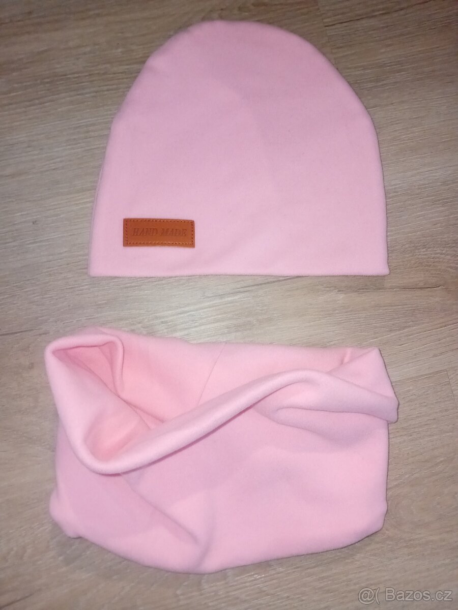Jarní SET čepice a nákrčník - 2