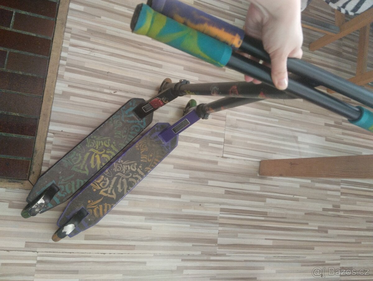 2 dětský freestyle koloběžky metál do 140cm - 2