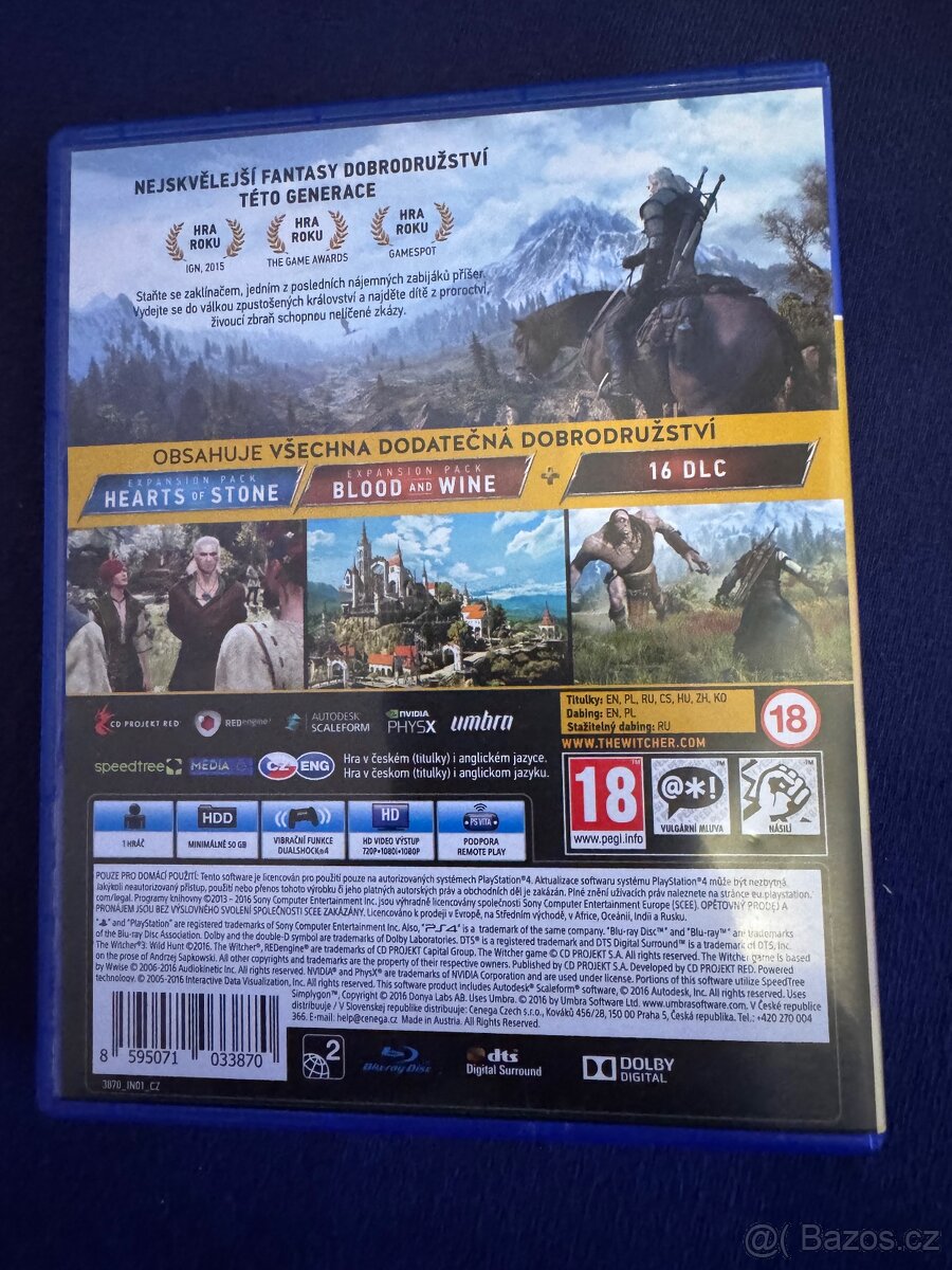 Witcher 3 Wild Hunt PS4 Goty edice - 2
