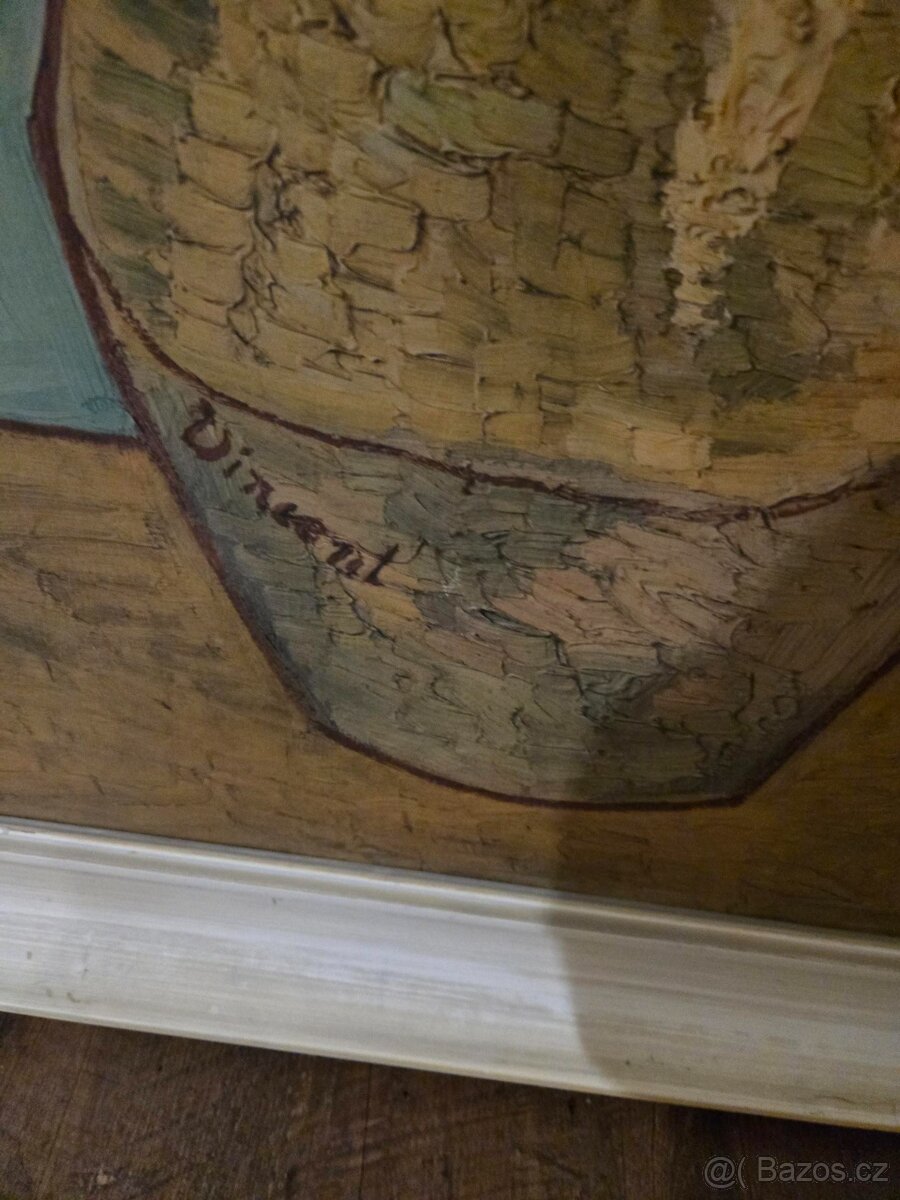 Reprodukce Van Gogh Slunečnice se starým rámem. - 2