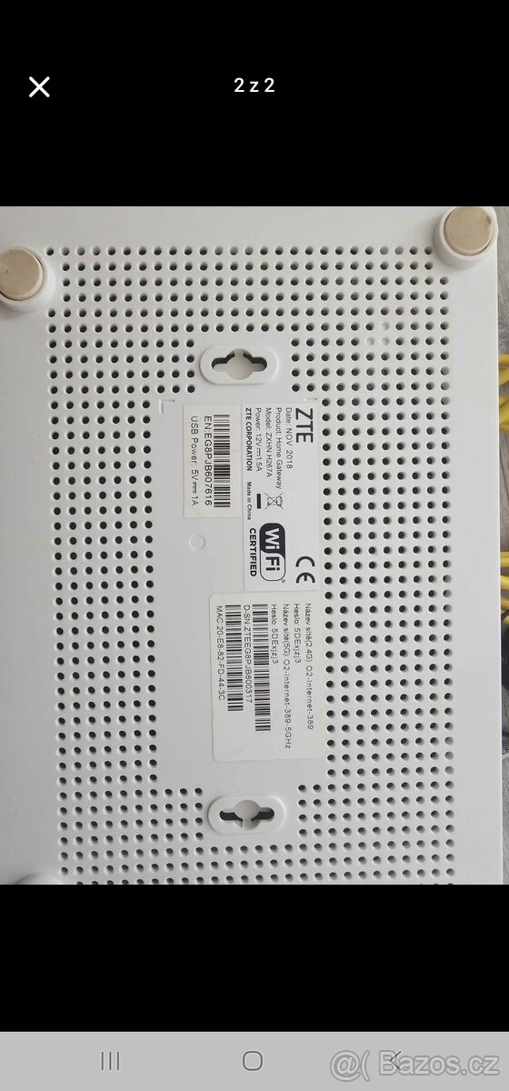 VDSL modem ZTE ZXHN H267A - 2