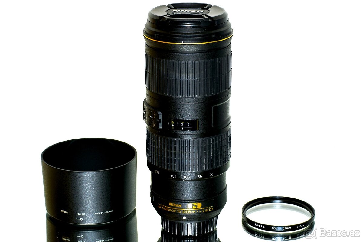 Nikon AF-S 70-200mm F/4 ED VR + UV filtr TOP STAV - 2