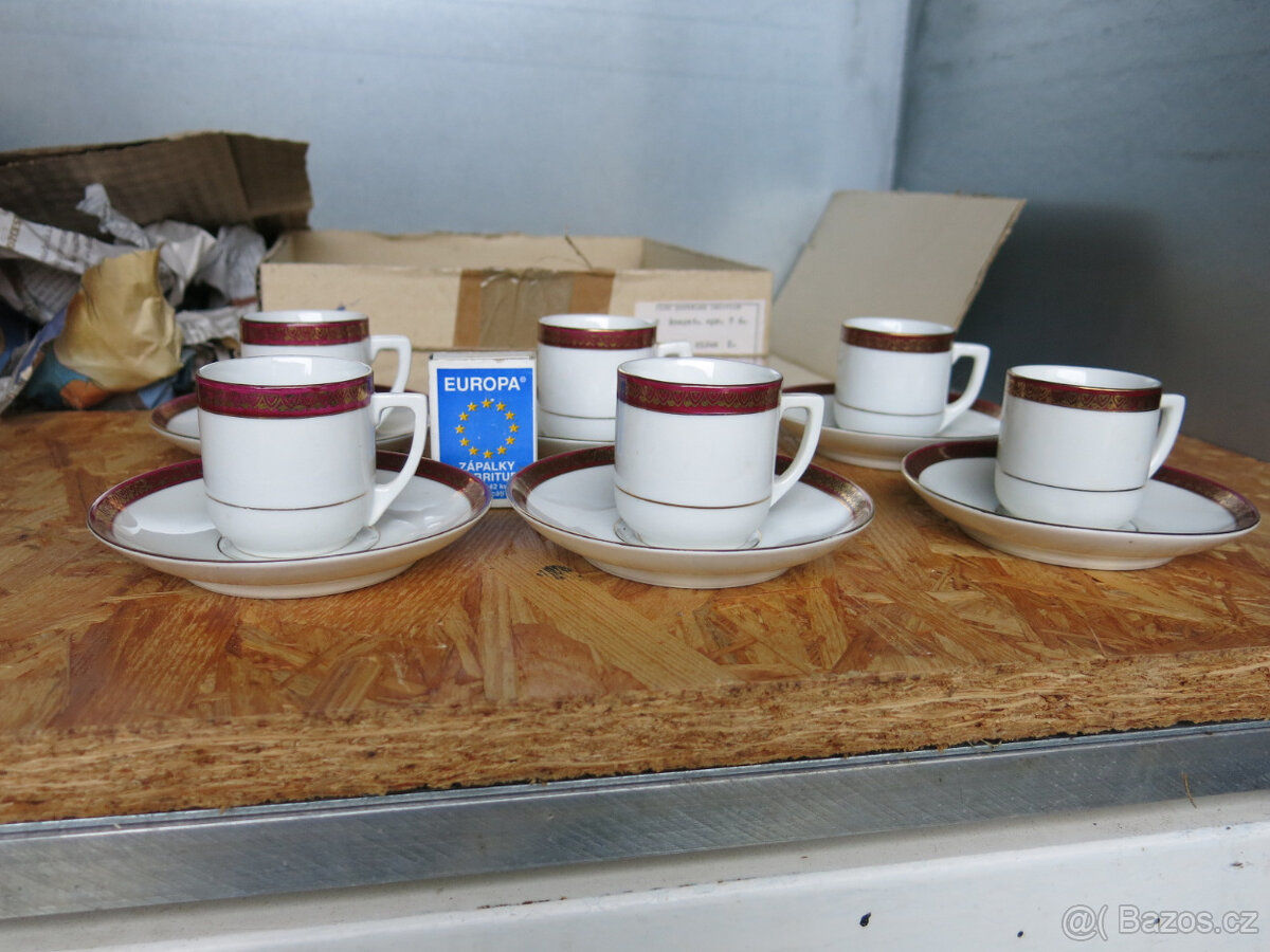 Porcelánová kávová mocca soupava - 2