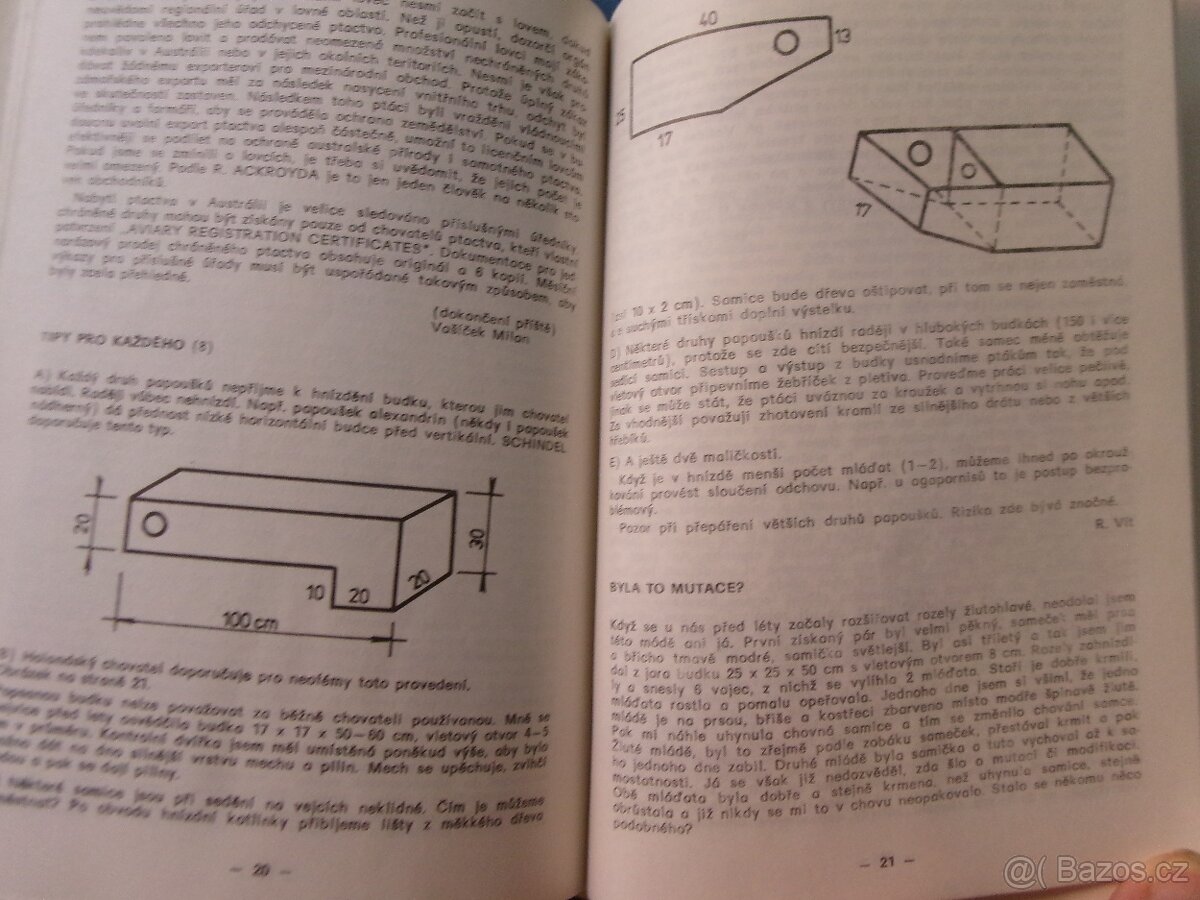 PIZ exotické ptactvo + kanáří 1982-1991 - komplet. - 2