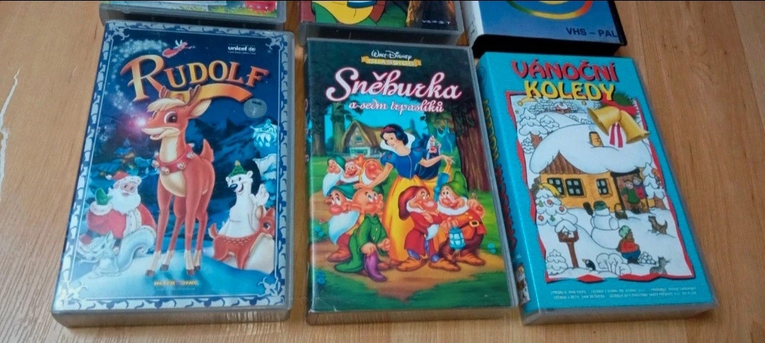Originální vhs kazety pohádky, vánoční koledy - 2