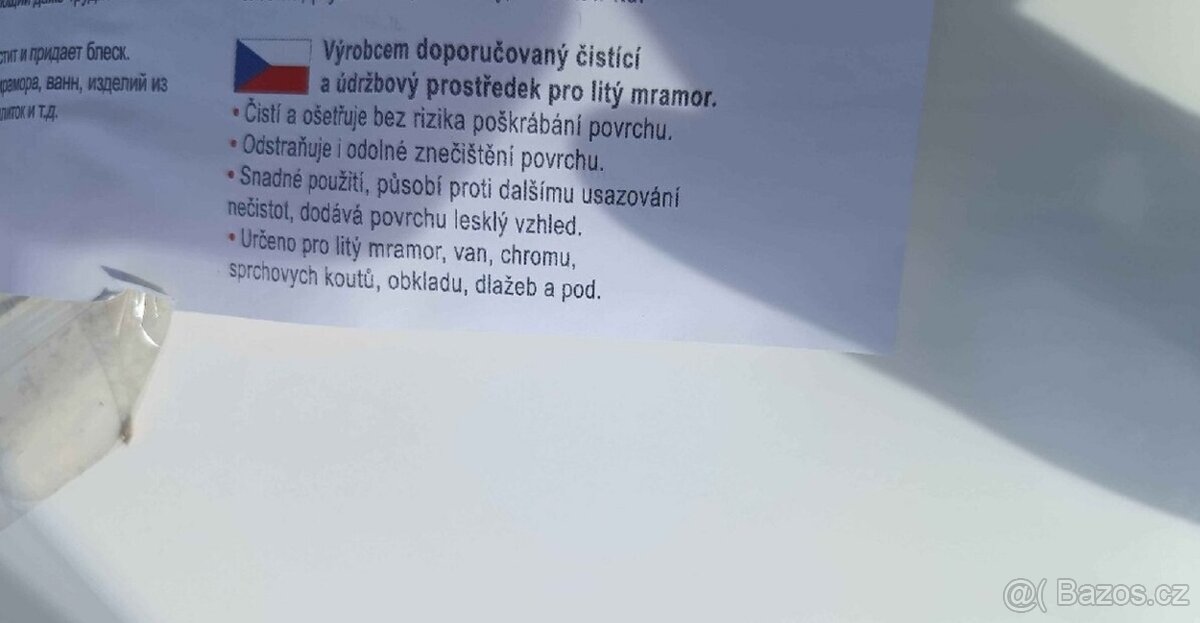 Luxusní dvojumyvadlo Litý mramor š 120x46cm-nové - 2