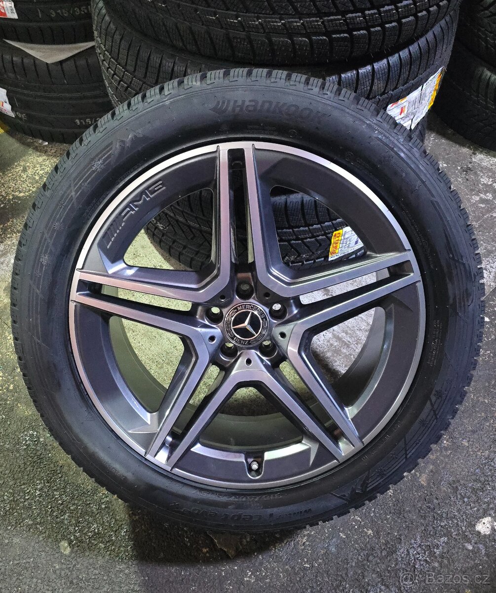 21"original Mercedes Gls W167 s novými zimními pneu Hankook - 2