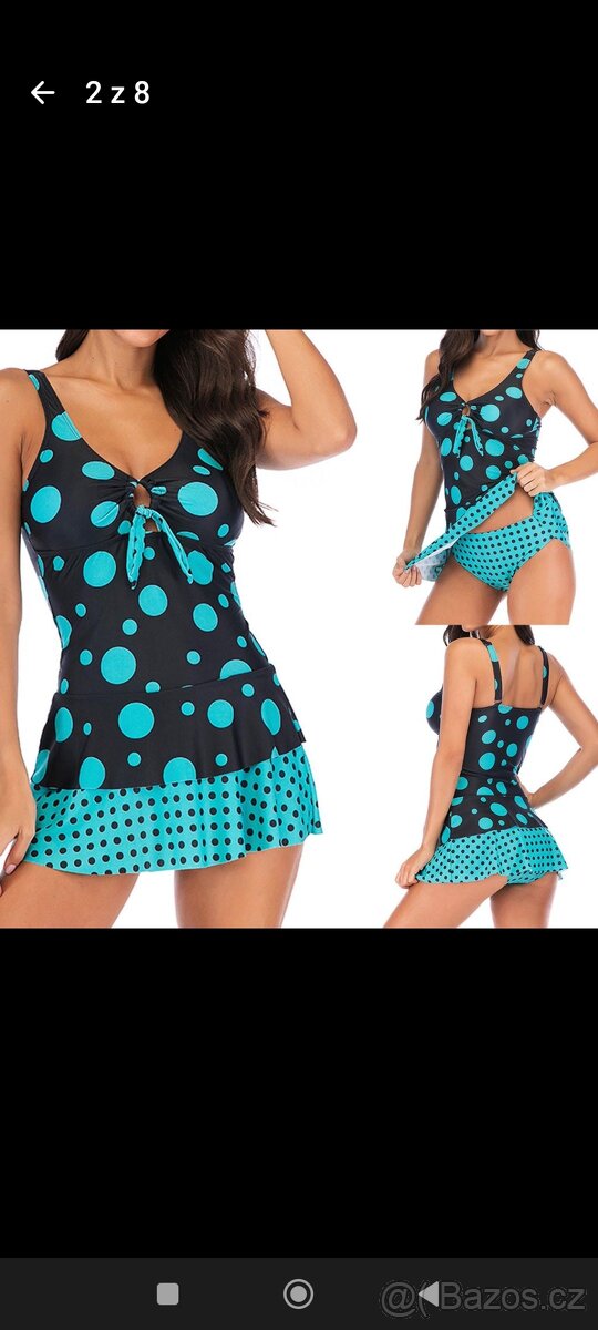 Dvoudílné plavky Tankini - 2