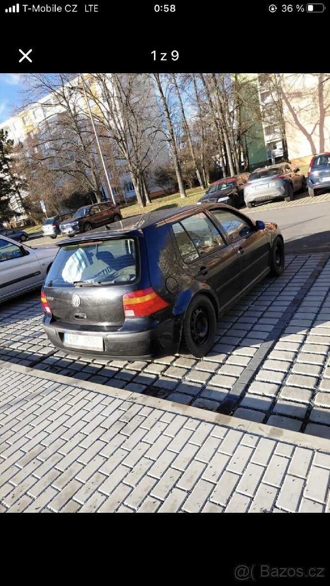 Volkswagen Golf IV 1.6i 74kw buď na nd nebo opravu - 2