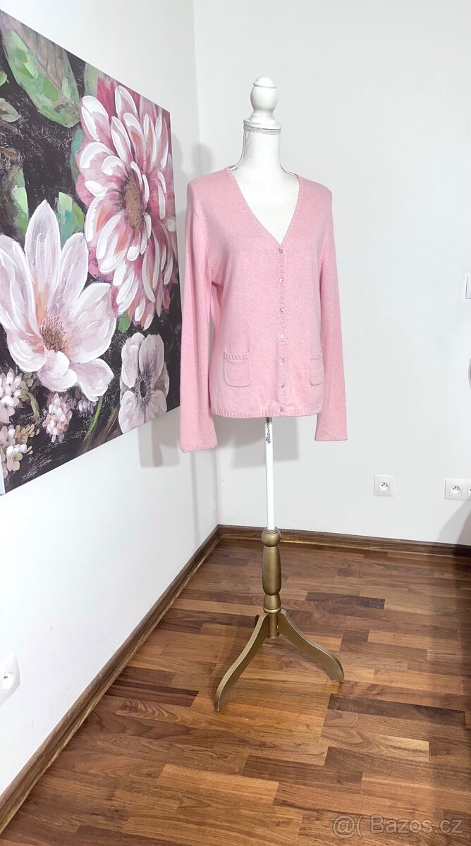 Hedvábné Kašmírový kardigan Insieme - 2