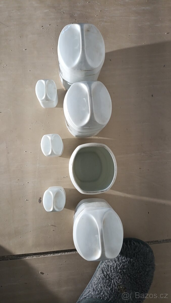 Starožitná sada keramických dóz - 2