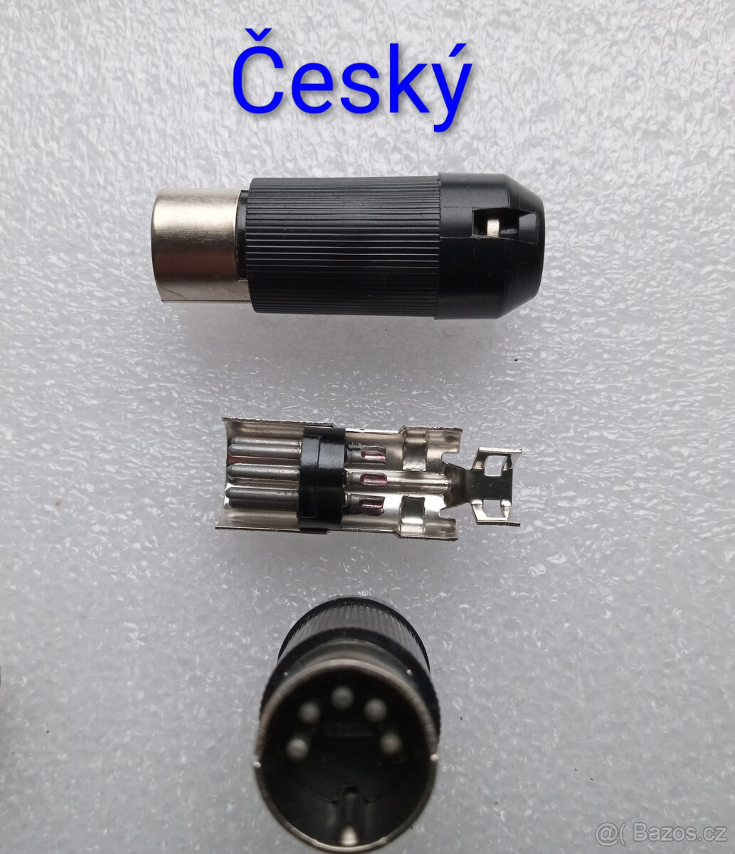 Pěti kolík DIN a pěti zásuvka DIN do panelu a na šňůru - 2