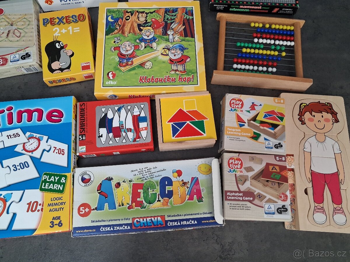 Naučné hry + puzzle pro předškoláky - školáky - 2
