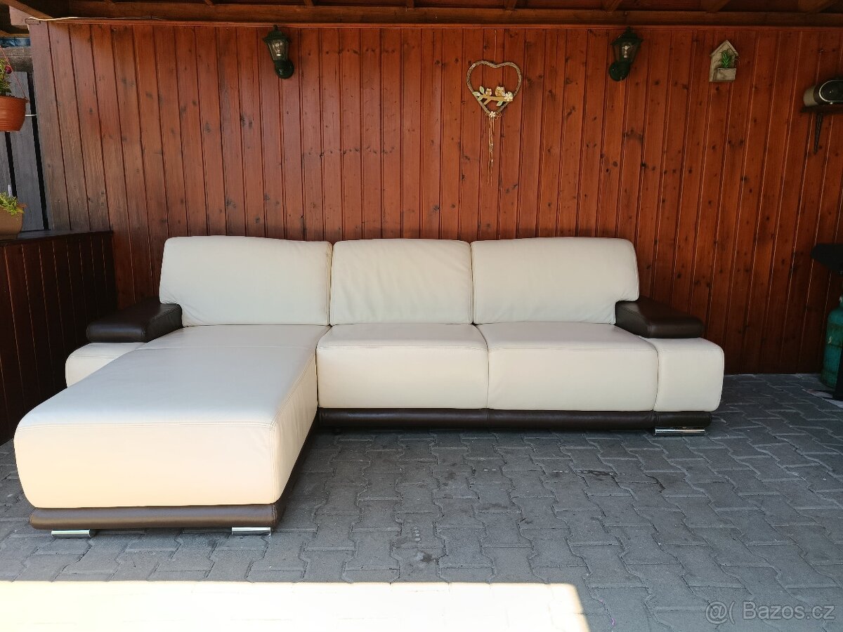 Kožená sedací souprava s křeslem - 2