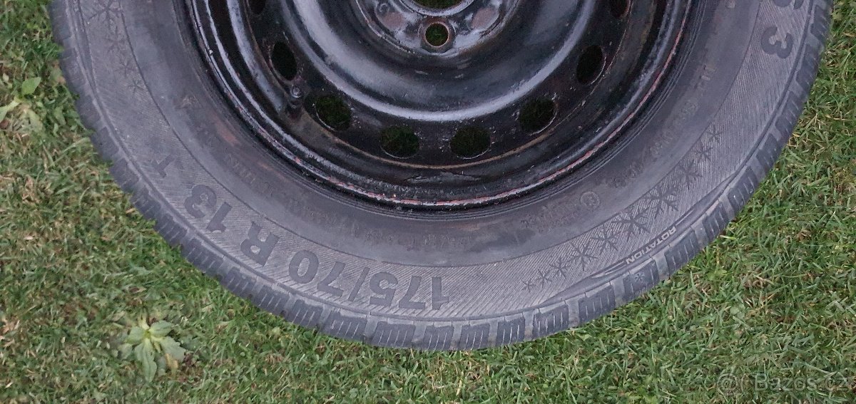 2x Kompletní zimní kola 175/70 R13 (+ poklice zdarma) - 2
