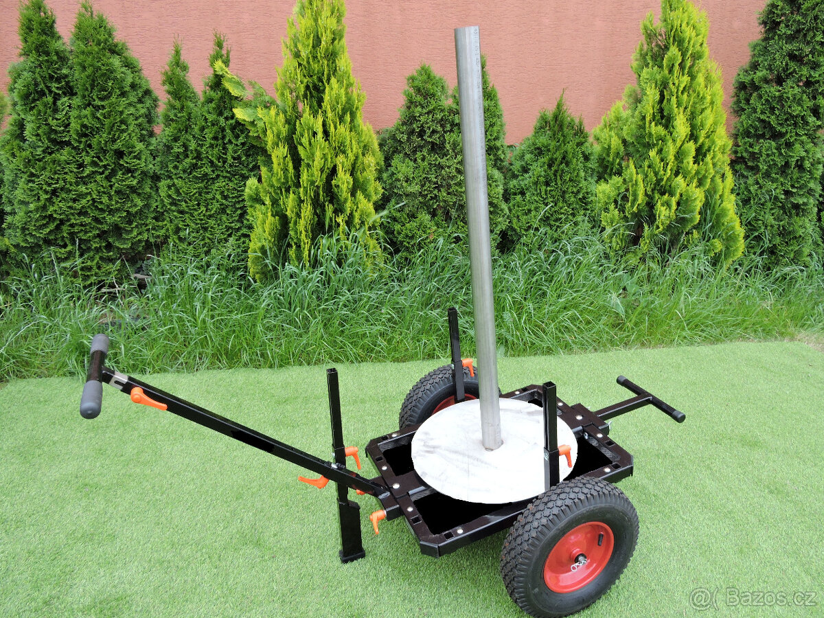 Multifunkční dvoukolový vozík s odvíječem na pletivo - 2