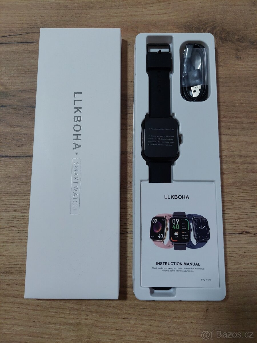 Chytré hodinky LLKBOHA P72 – 1,85" - volání, IP68 v češtině - 2