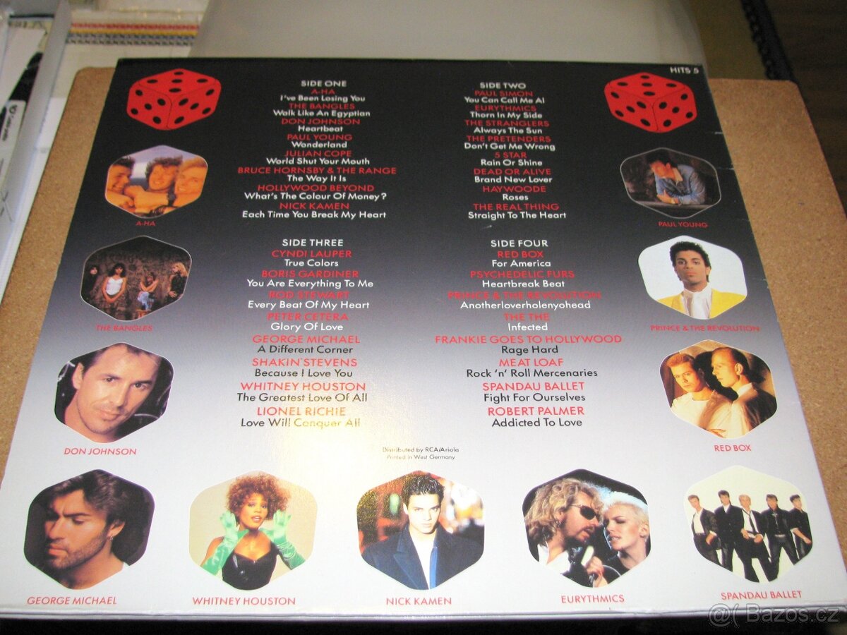 LP - HITS 5 / 2 LP...WEA RECORDS - 1986 - 2