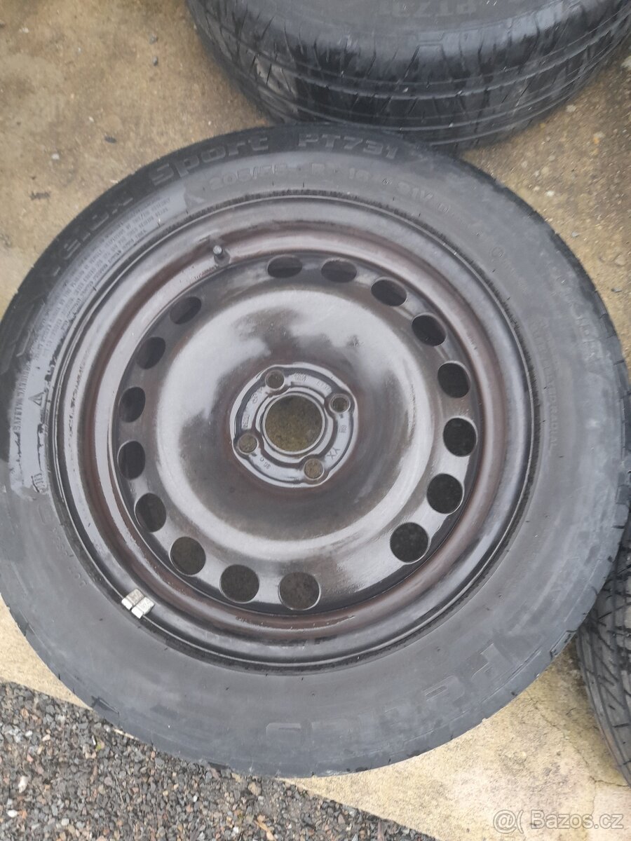 4x 16" obutá letní kola na Opel. - 2