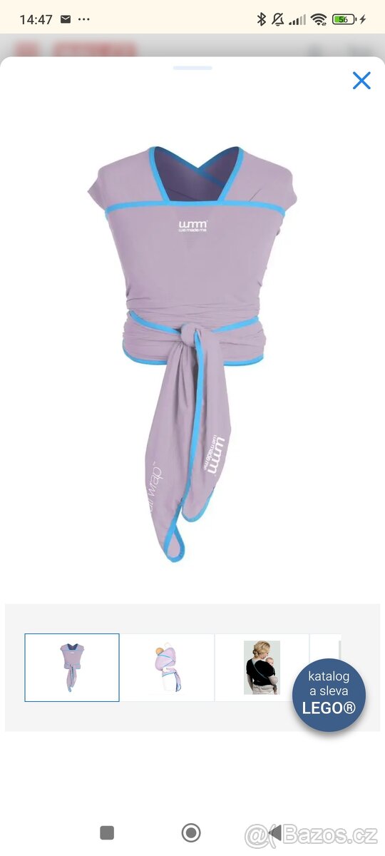 Nosící šátek Petite&Mars Wuti Wrap - Lavender - 2