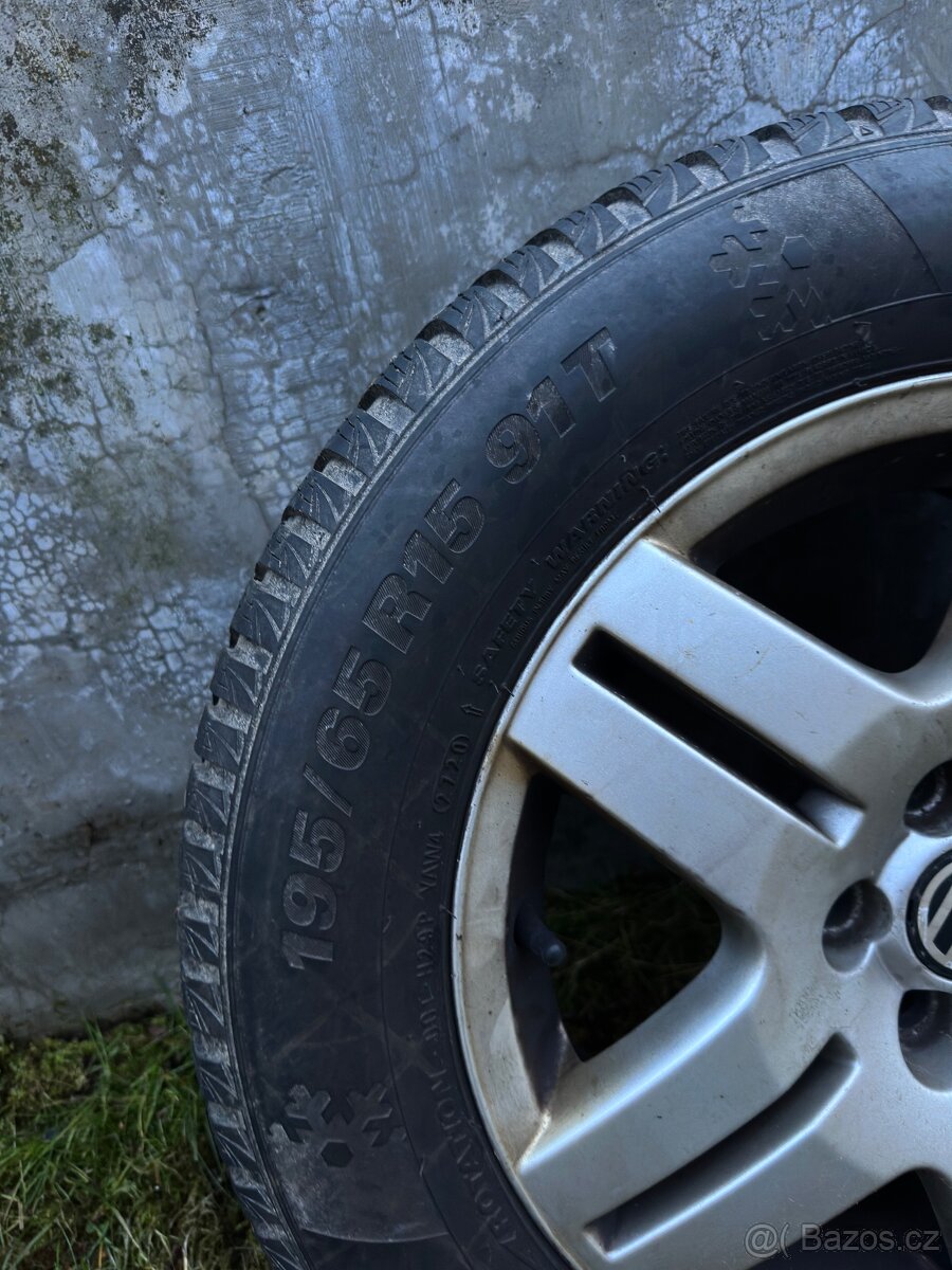 Alu VW 5x100 r15 - zimní pneu - 2