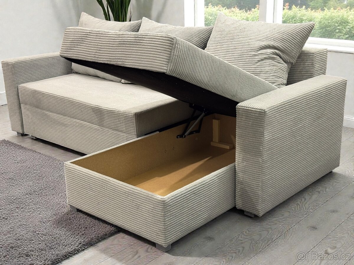 Nová rozkládací sedačka 240x146 Šedá - 2