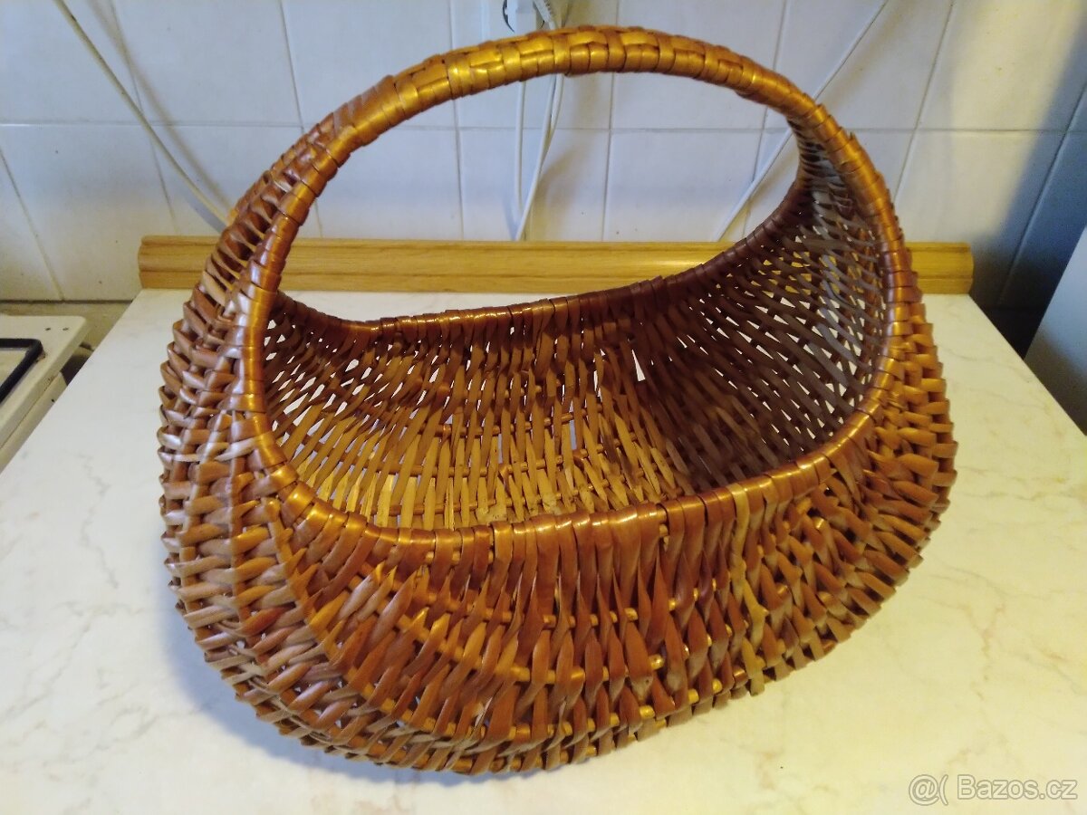Nákupní proutěný koš - 2