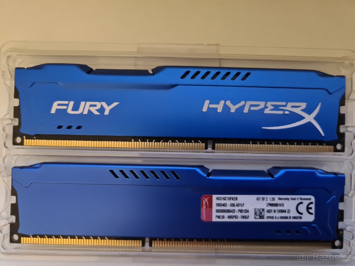 Kingston DDR3 8GB 1600MHz CL10 - 2