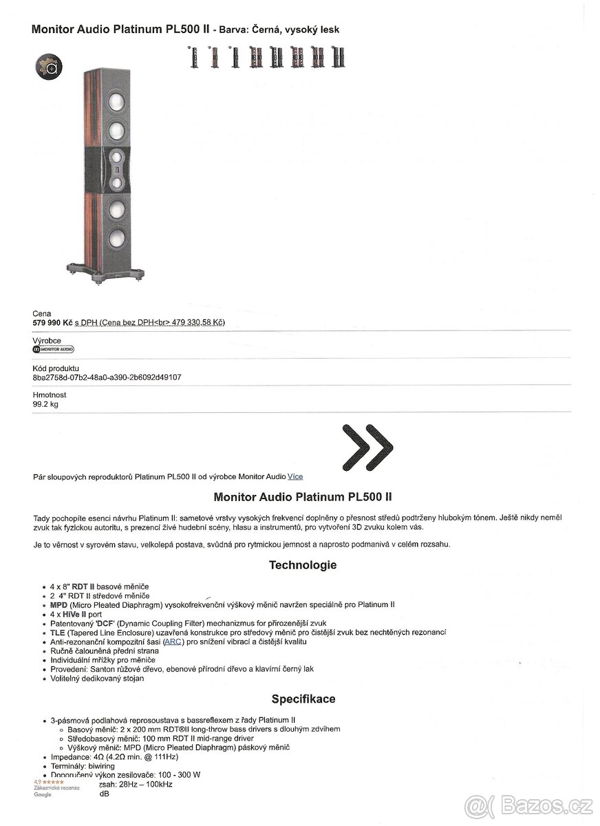 Reprosoustava Platinum PL500 II - 2