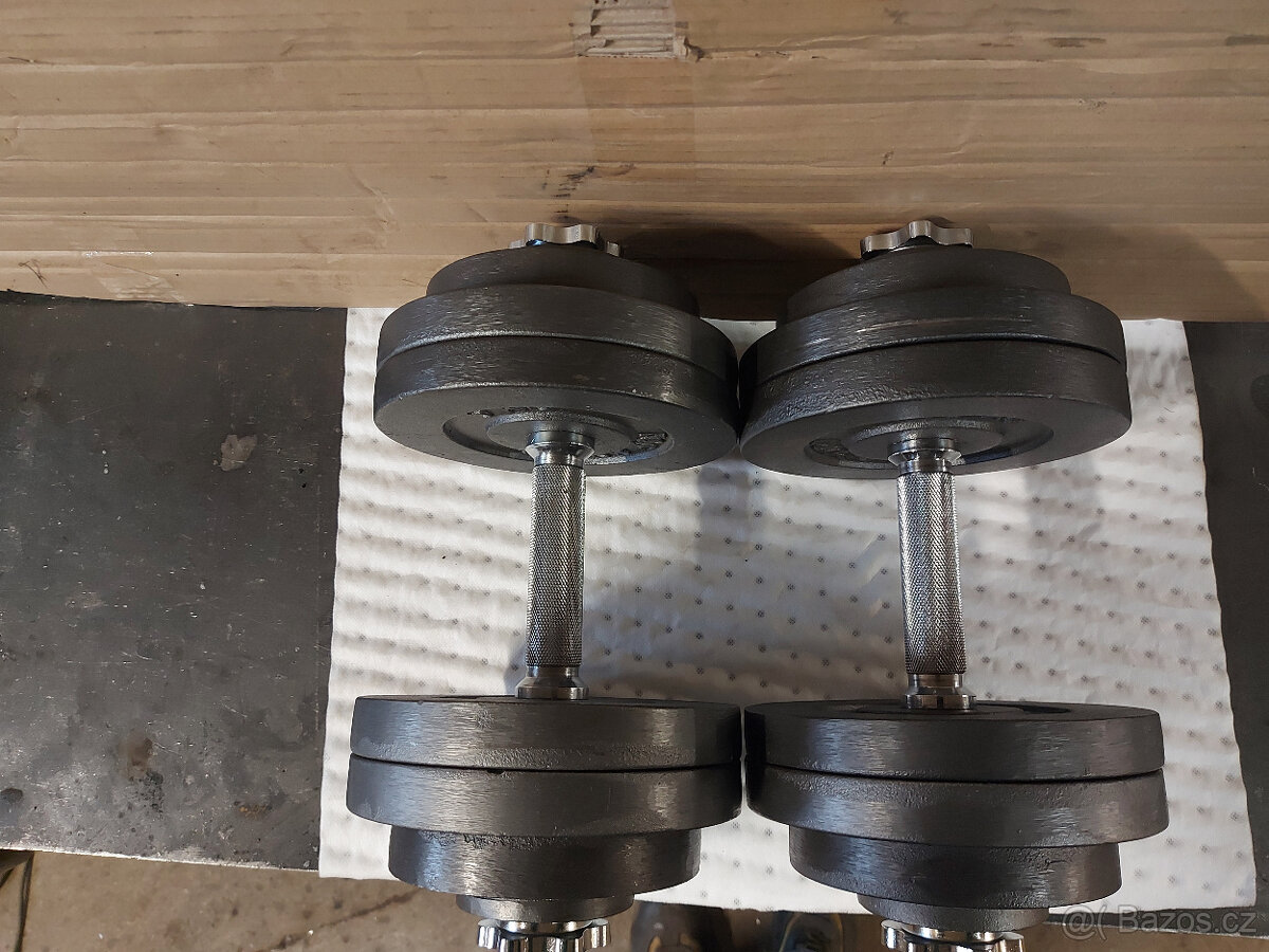 Nakládací jednoručky 2 x 30kg - NOVE - 2