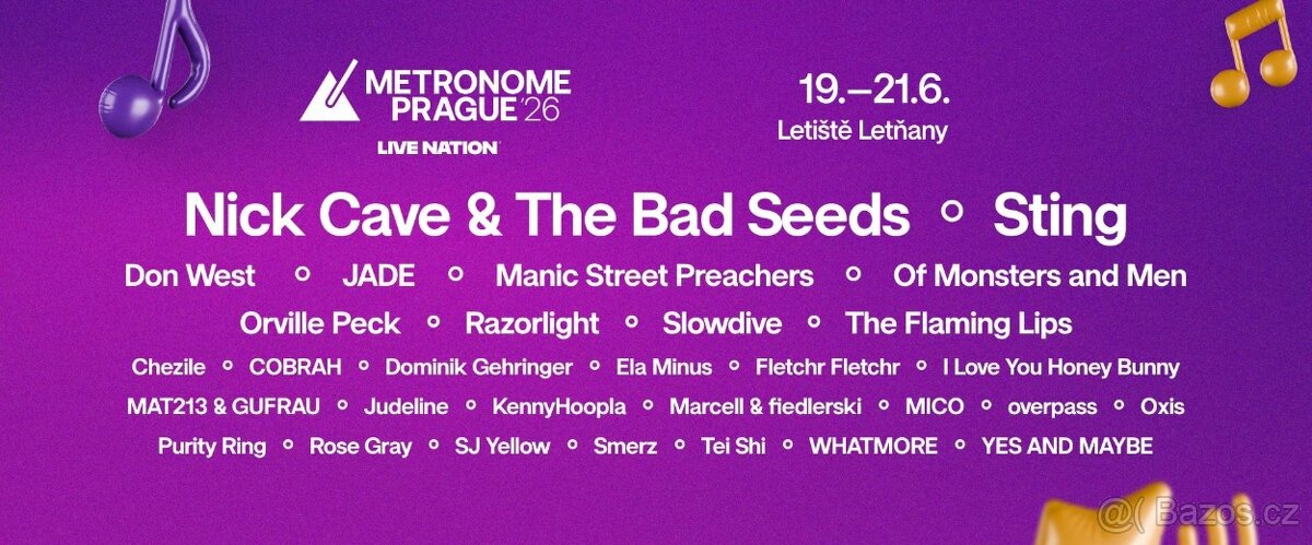 METRONOME PRAGUE 2026 | SOBOTA - 2