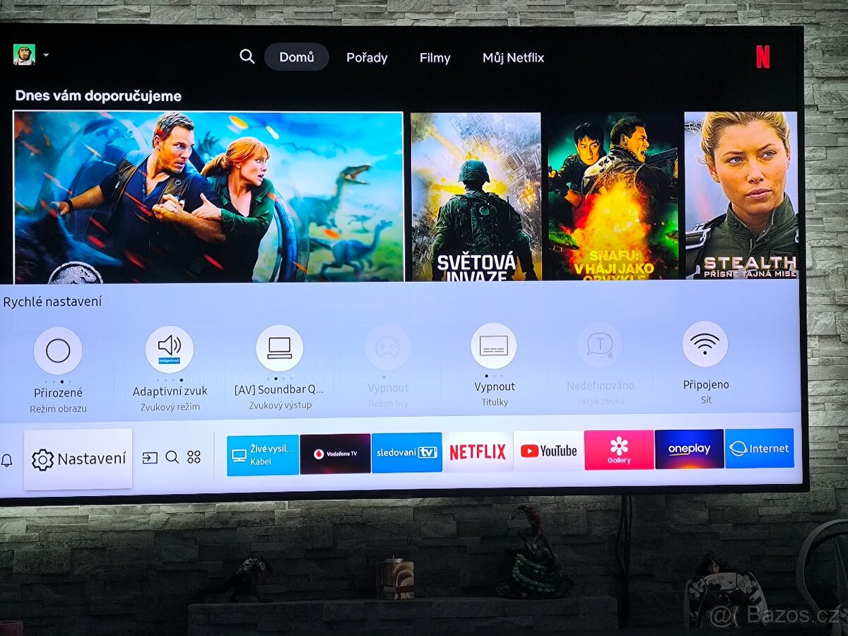 Prodám tv Samsung UE75NU7172 úhlopříčka 189cm - 2