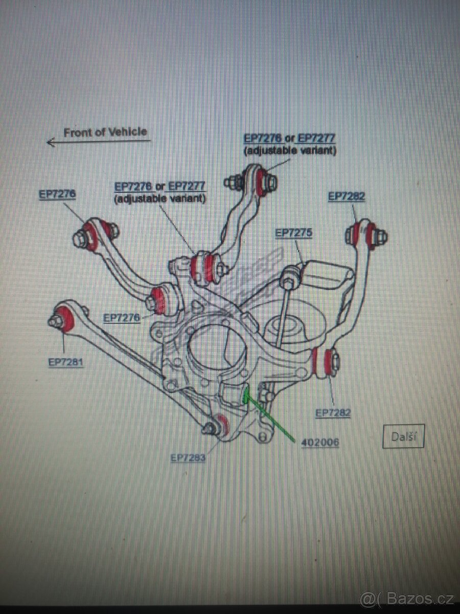 Polyuretanové silentbloky Chrysler 300C - 2