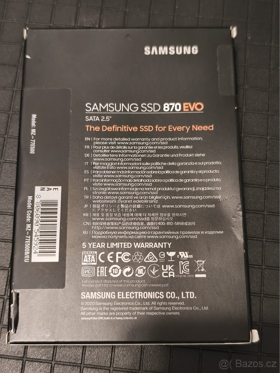 SSD disk Samsung 500GB SATA III, nový, nerozbalený - 2