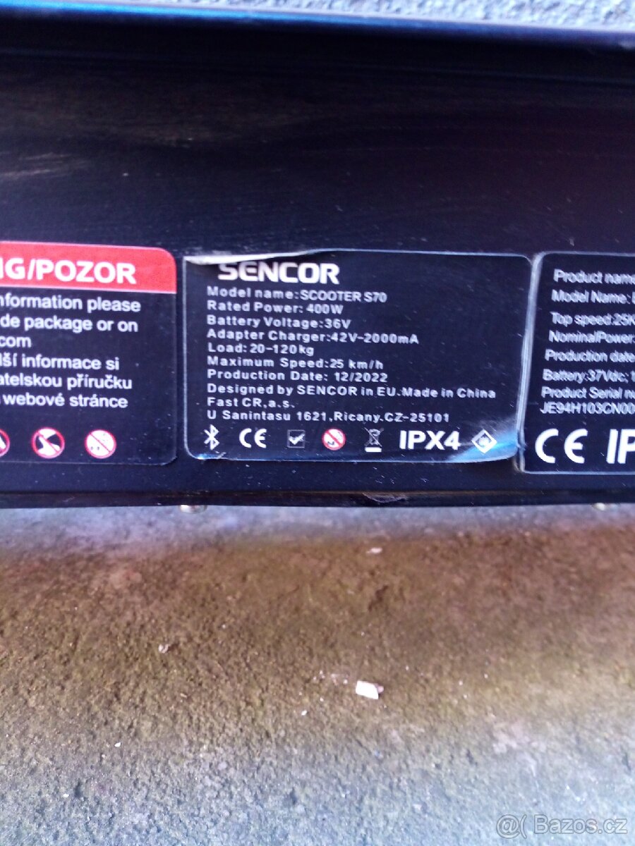 Elektrokoloběžka Sencor Electro Scooter E9MAX - 2