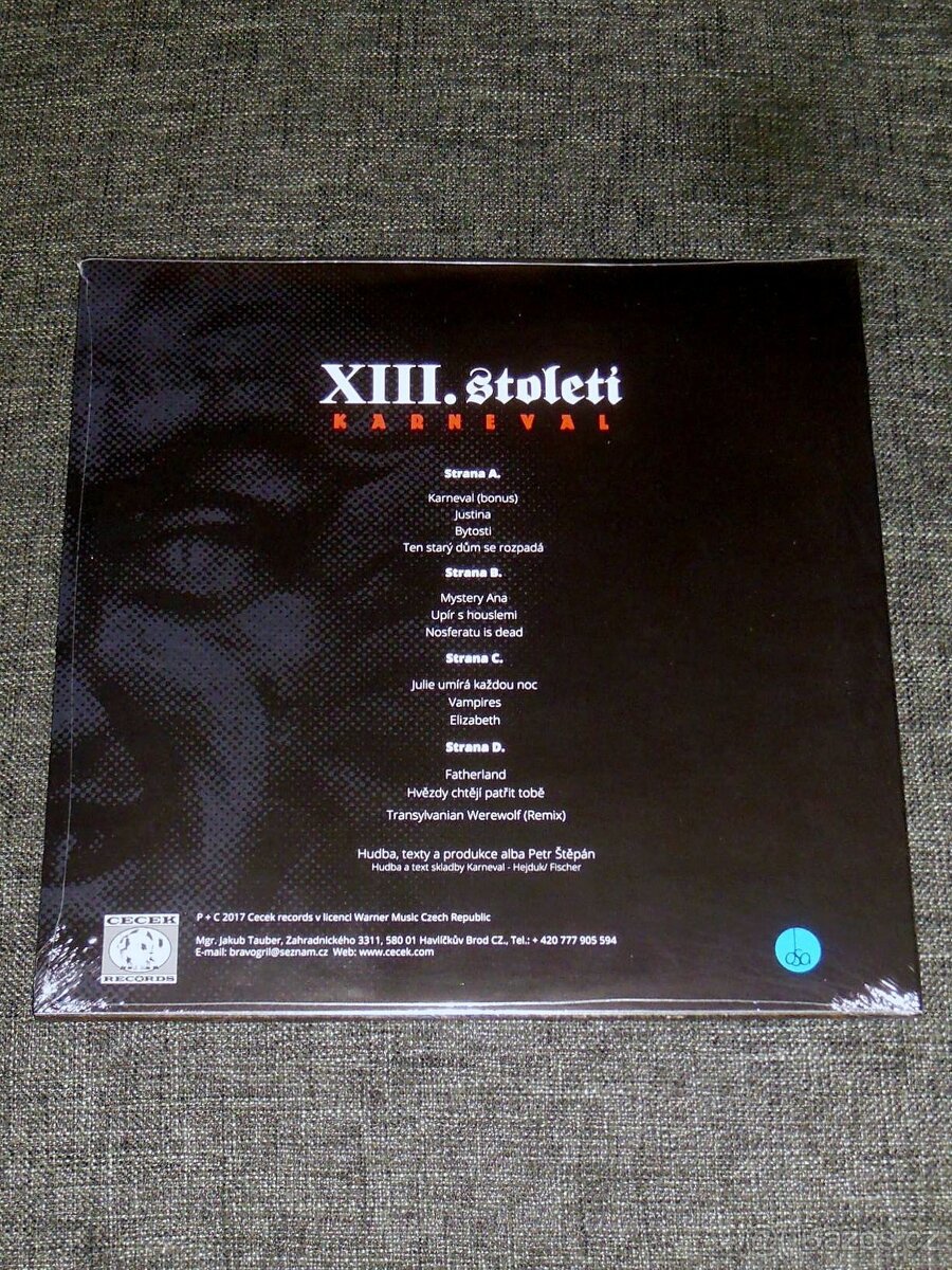 2LP XIII. Století - Karneval Best Of Gothic Decade (2001) - 2