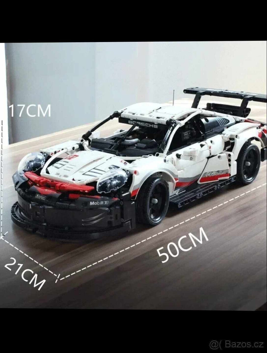 Nová velká stavebnice Porshe 911 závodní auto 1580 dílků dél - 2