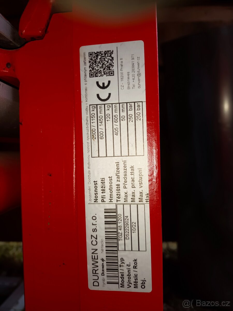 Hydraulické paletizační vidle - 2