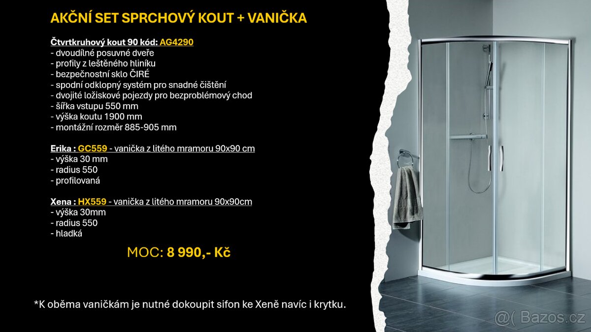 Sprchový kout s vaničkou - 2