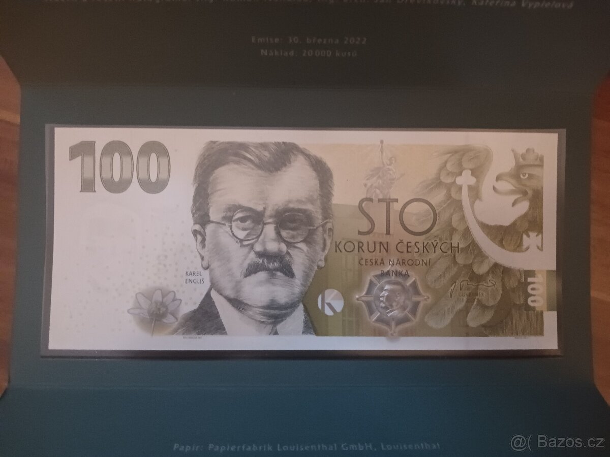 Pamětní bankovka Engliš - 2