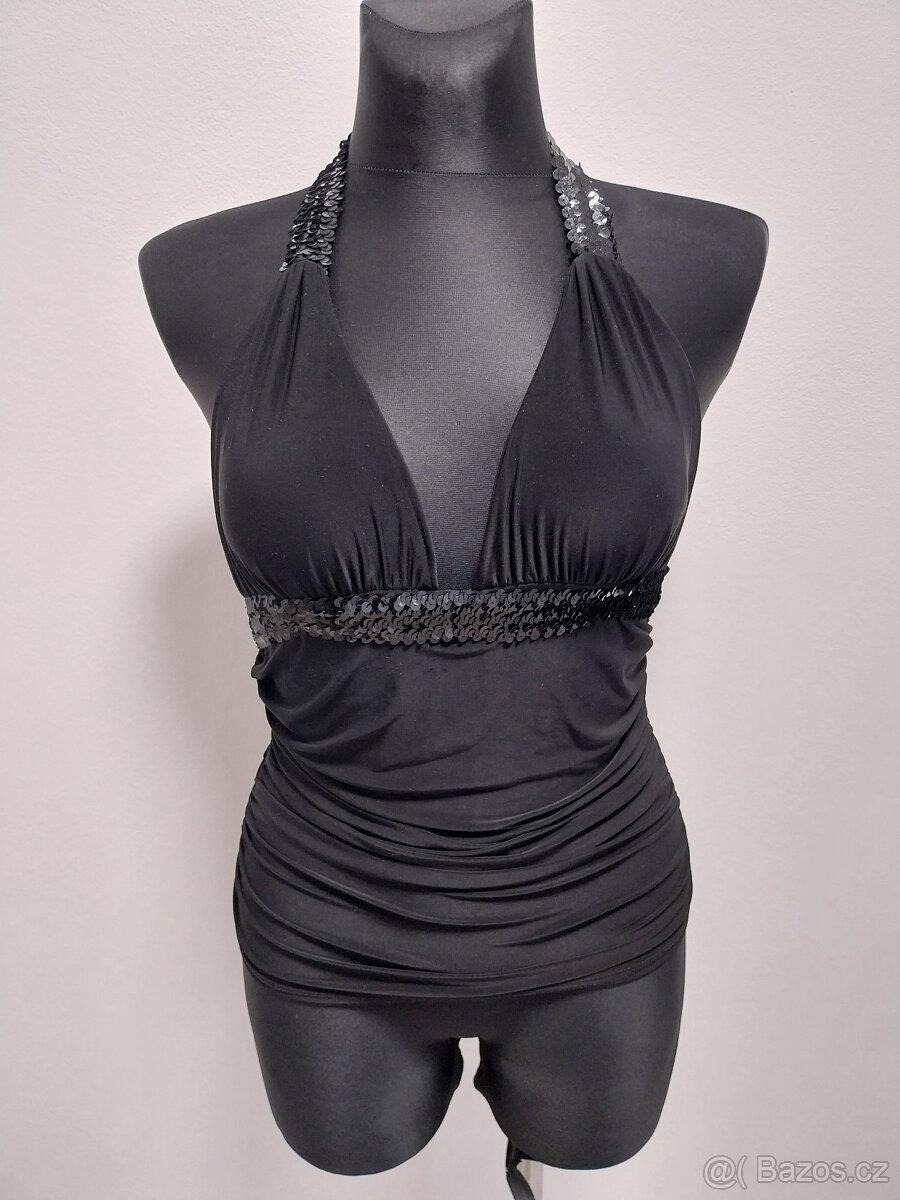 Luxusní top s flitry - vel. M/L - 2