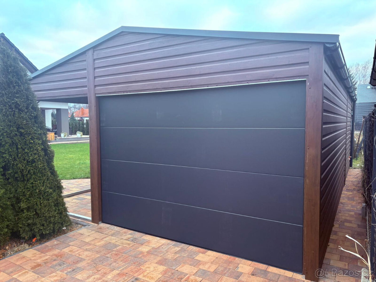 Garáž plechová 5,5x9 - 2