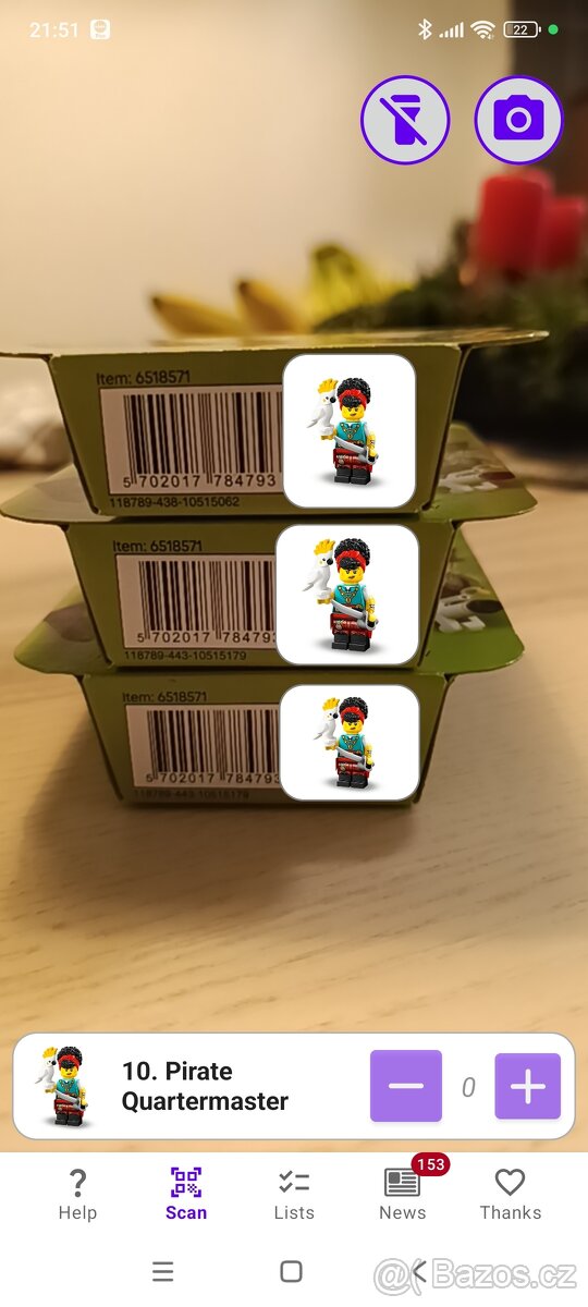 LEGO Minifigurky 27. série - 3x Pirátka s papouškem - NOVÉ - 2