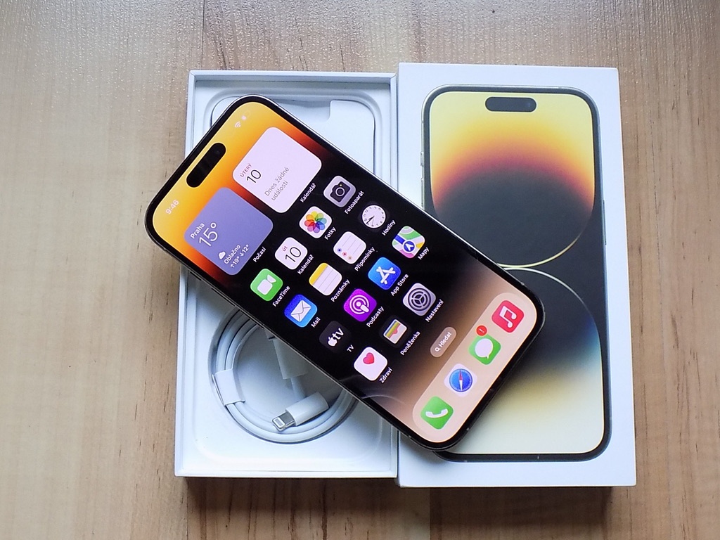 APPLE iPhone 14 Pro 512GB Gold - ZÁRUKA -TOP STAV-100% bat. - 2