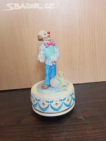 Hrací skříňka klaun, 17 cm - 2