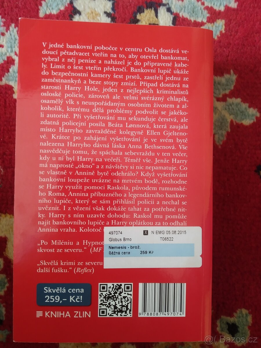 Prodám knihu Nemesis - Jo Nesbø - 2