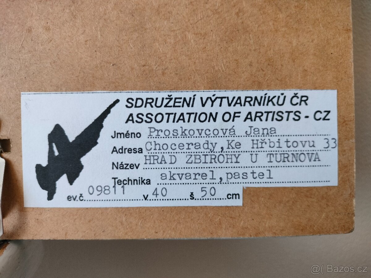 Obraz hrad Zbirohy u Turnova - 2