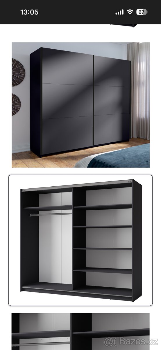 Šatní skříň Arsala - 2