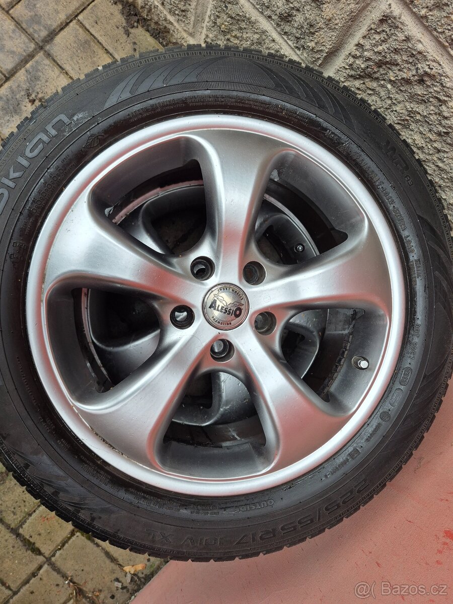 5x114, 3 17" ALESSIO, NOKIAN 225/55/17 - 2