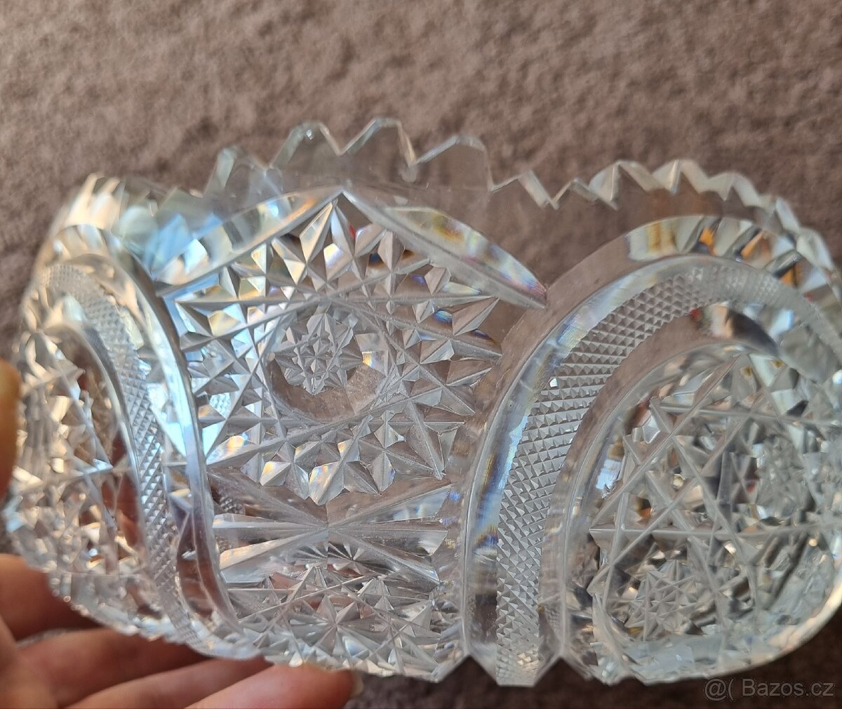 Broušená stará mísa - 2